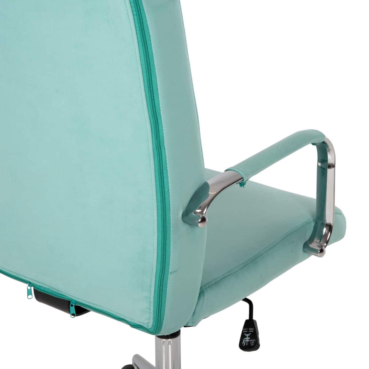 ΚΑΡΕΚΛΑ ΓΡΑΦΕΙΟΥ JOSEF HM1181.08 ΜΕΝΤΑ ΒΕΛΟΥΔΟ-INOX ΒΑΣΗ 58x61x105-113Yεκ. - Image 10