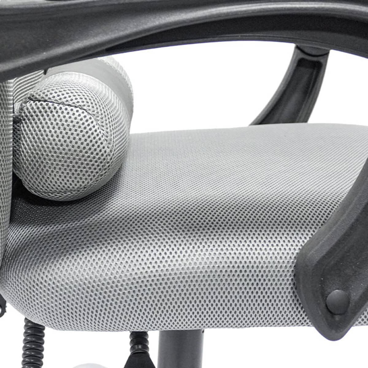 ΚΑΡΕΚΛΑ ΓΡΑΦΕΙΟΥ CRONER HM1196.02 ΓΚΡΙ MESH-ΜΕΤΑΛ.ΒΑΣΗ 58x67x124Υεκ. - Image 6