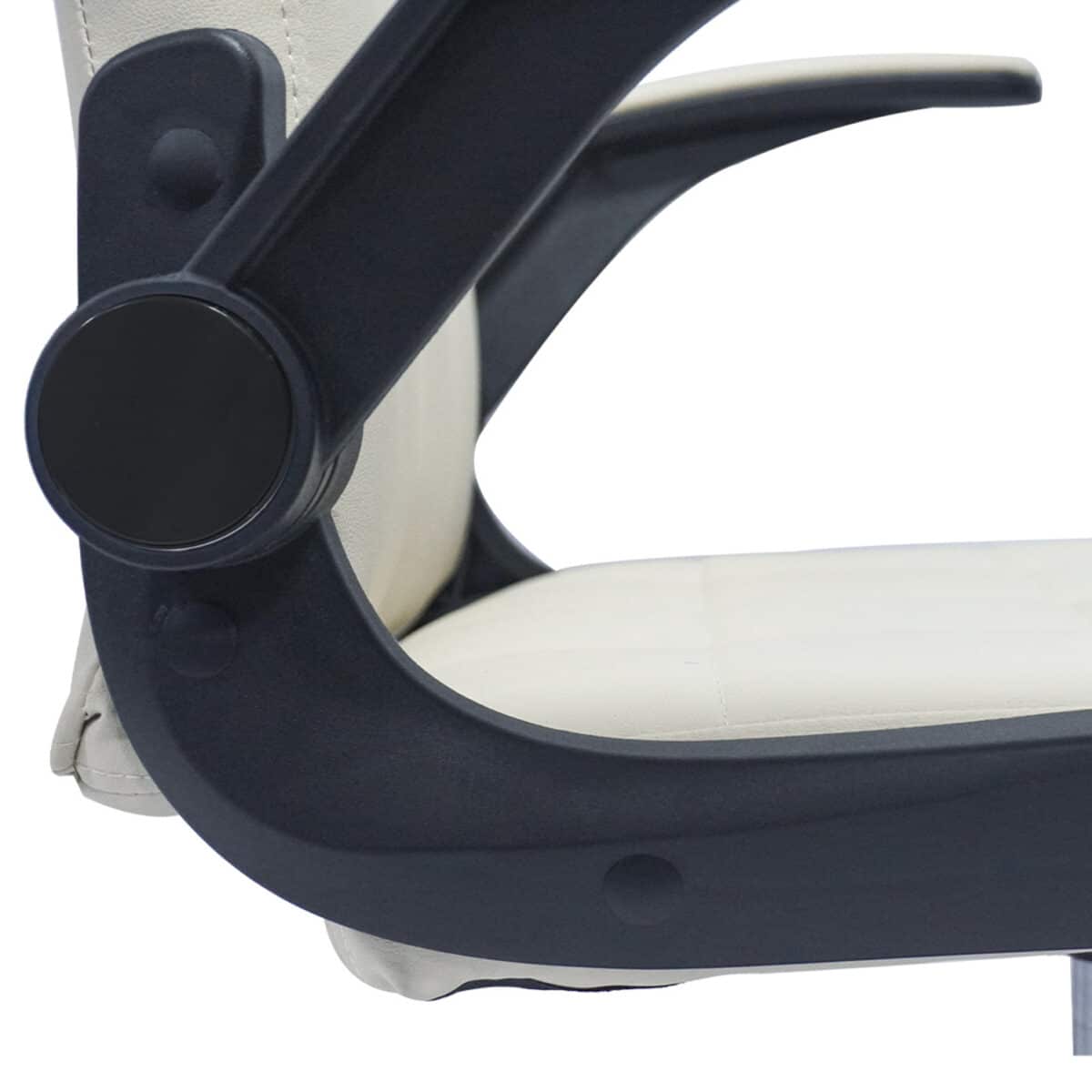 ΚΑΡΕΚΛΑ ΓΡΑΦΕΙΟΥ PORTIMA HM1197.04 ΜΠΕΖ PVC-ΜΑΥΡΟΣ NYLON ΣΚΕΛΕΤΟΣ & ΒΑΣΗ 66.5x57x97Υεκ - Image 6