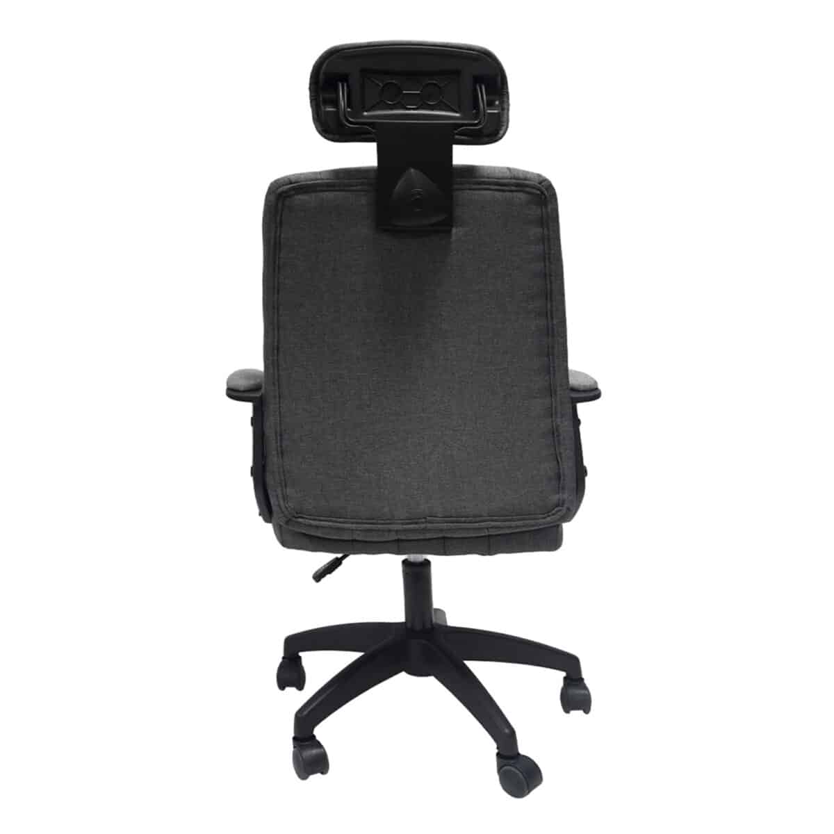 ΚΑΡΕΚΛΑ ΓΡΑΦΕΙΟΥ NIMBLE HM1199.12 ΓΚΡΙ ΥΦΑΣΜΑ-ΜΑΥΡΟΣ ΣΚΕΛΕΤΟΣ&ΒΑΣΗ NYLON 59x64x122Υεκ - Image 5