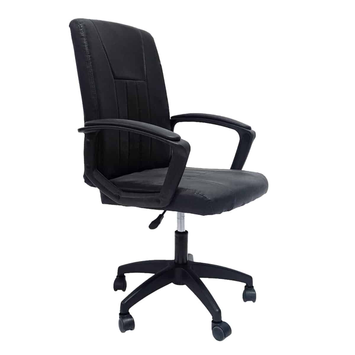 ΚΑΡΕΚΛΑ ΓΡΑΦΕΙΟΥ NIM HM1200.01 ΜΑΥΡΟ PVC-ΜΑΥΡΟΣ ΣΚΕΛΕΤΟΣ & ΒΑΣΗ NYLON 58x65x100Υεκ