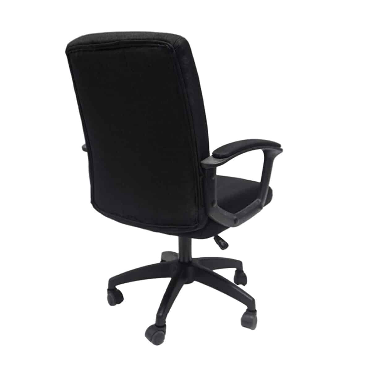 karekla-grafeioy-fb9120011-mayro-yfasma-3 ΚΑΡΕΚΛΑ ΓΡΑΦΕΙΟΥ NIM HM1200.11 ΜΑΥΡΟ ΥΦΑΣΜΑ-ΜΑΥΡΟΣ ΣΚΕΛΕΤΟΣ & ΒΑΣΗ NYLON 58x61x101.5Υεκ - Image 4