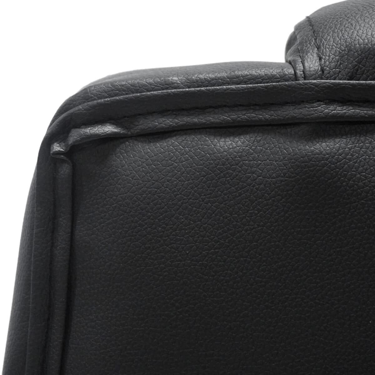 ΚΑΡΕΚΛΑ ΓΡΑΦΕΙΟΥ CANAN HM1201 ΜΑΥΡO PVC-ΒΑΣΗ ΧΡΩΜΙΟΥ 66x61x105Υεκ. - Image 7