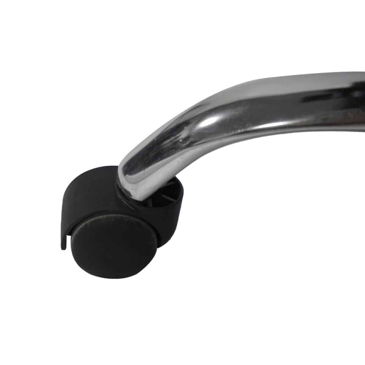 ΚΑΡΕΚΛΑ ΓΡΑΦΕΙΟΥ OCTAVIUS HM1202 ΜΑΥΡΟ PVC & NYLON-ΜΕΤΑΛ.ΧΡΩΜΙΟ ΒΑΣΗ 63x73x129Υεκ - Image 8