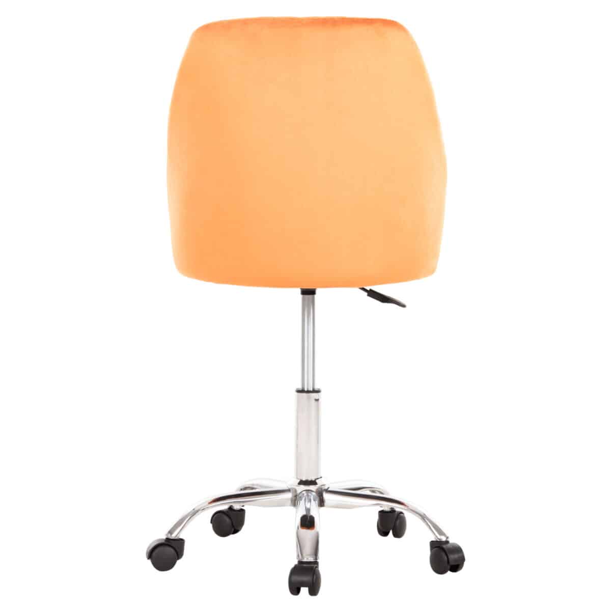 ΚΑΡΕΚΛΑ ΓΡΑΦΕΙΟΥ HOLLIS HM9008.04 ΠΟΡΤΟΚΑΛΙ ΒΕΛΟΥΔΟ-ΜΕΤΑΛ.ΠΟΔΙ 58x58x85Υεκ. - Image 6