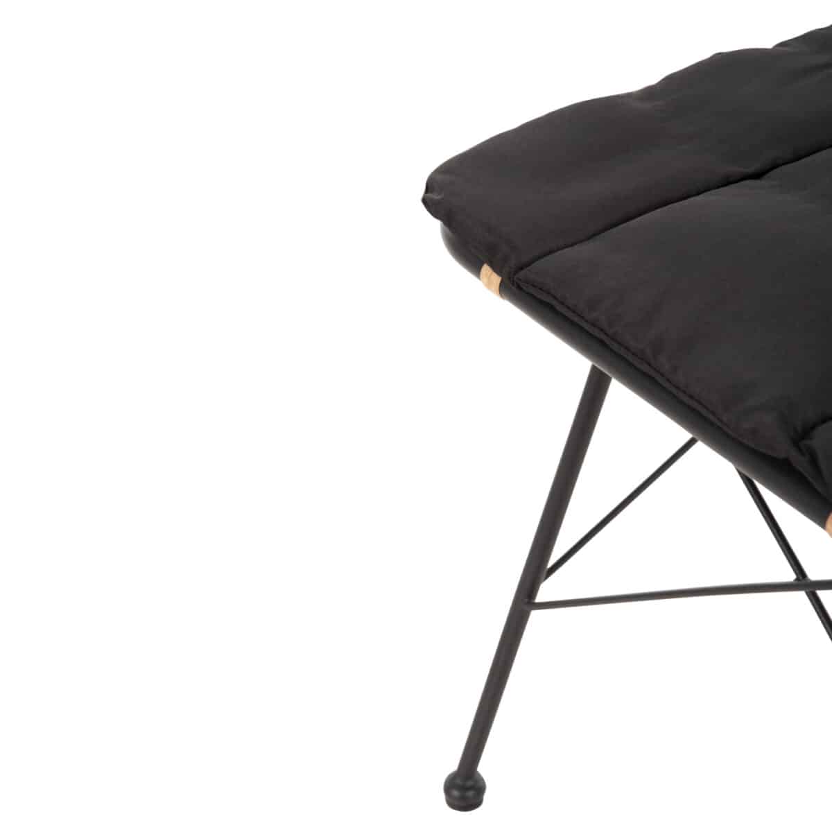 ΚΑΡΕΚΛΑ ΜΕΤΑΛΛΙΚΗ ALLEGRA HM5691.11 WICKER ΜΠΕΖ-ΜΑΥΡΟ 51x54x84Υεκ. - Image 10