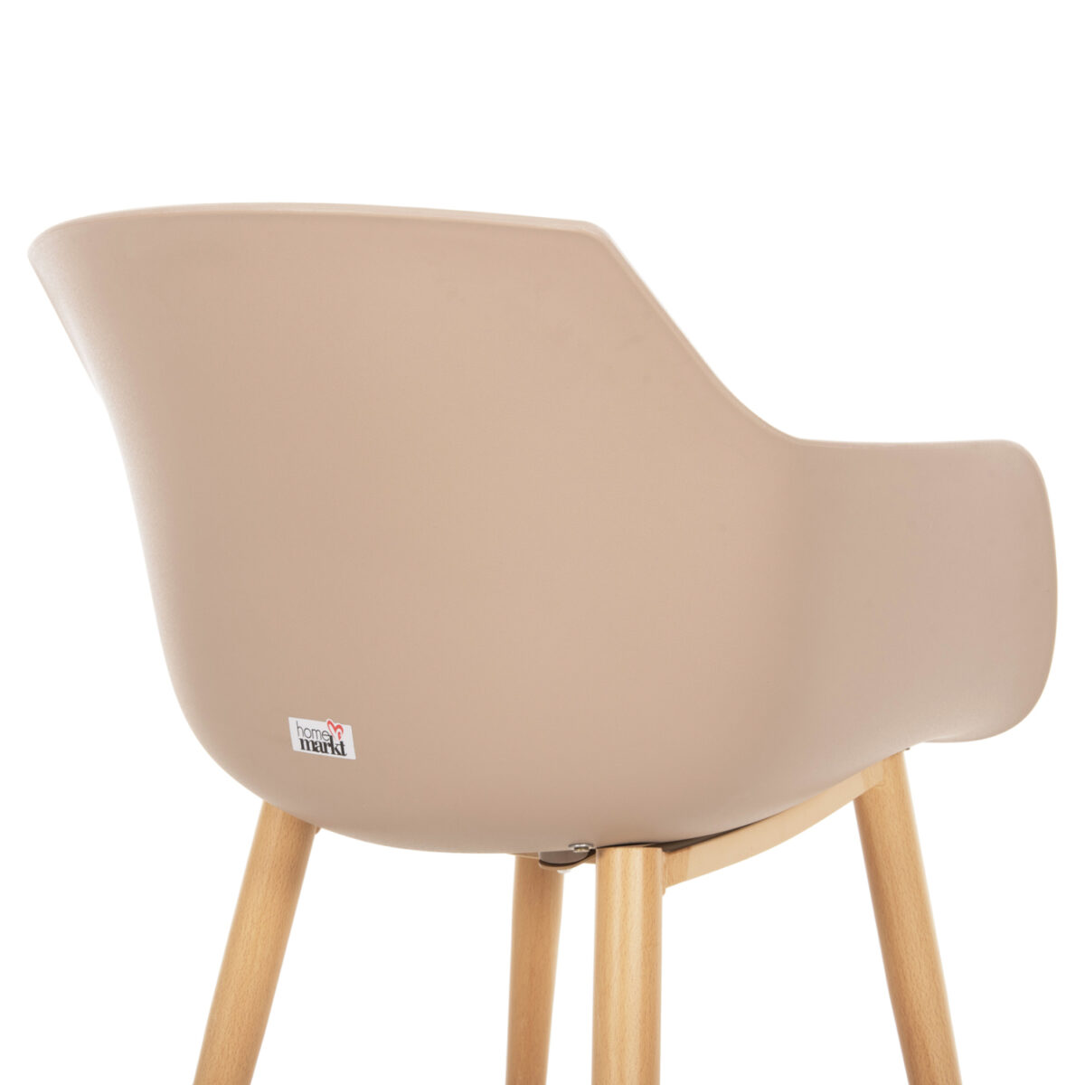 ΚΑΡΕΚΛΑ ΤΡΑΠΕΖΑΡΙΑΣ LUCIE HM8242.11 CAPUCCINO PP-ΜΕΤΑΛ. ΠΟΔΙΑ ΟΨΗ ΞΥΛΟΥ 56x55,5x80Υεκ - Image 8