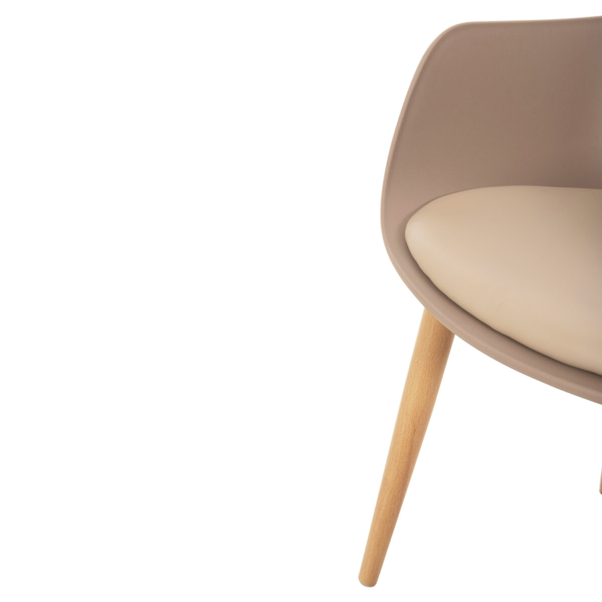 ΚΑΡΕΚΛΑ ΤΡΑΠΕΖΑΡΙΑΣ LUCIE HM8242.11 CAPUCCINO PP-ΜΕΤΑΛ. ΠΟΔΙΑ ΟΨΗ ΞΥΛΟΥ 56x55,5x80Υεκ - Image 9