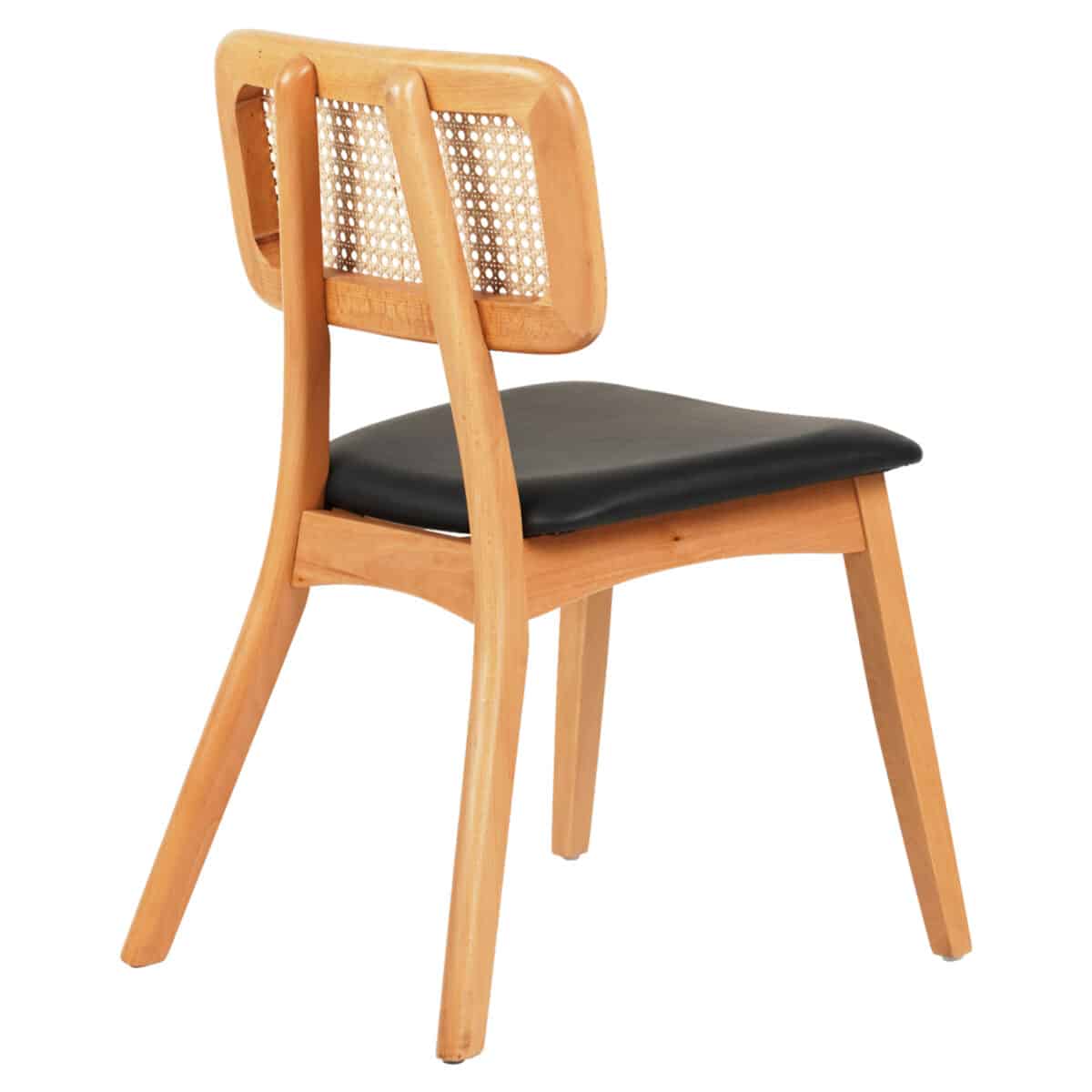 KΑΡΕΚΛΑ ΤΡΑΠΕΖΑΡΙΑΣ LUFFY HM9953.01 ΞΥΛΟ ΟΞΙΑΣ ΦΥΣΙΚΟ-ΜΑΥΡΟ PU 47x60x80Υεκ. - Image 4