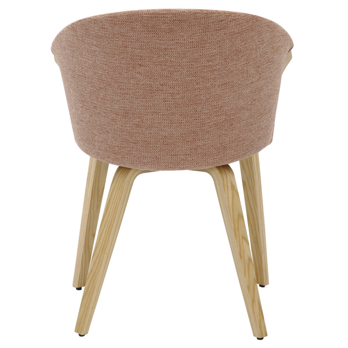 ΚΑΡΕΚΛΑ ΤΡΑΠΕΖΑΡΙΑΣ JESPER HM9977.01 ΣΚΕΛΕΤΟΣ Κ.Π. ΟΑΚ-ΚΑΦΕΚΟΚΚΙΝΟ ΥΦΑΣΜΑ 61x54x74Υεκ - Image 6