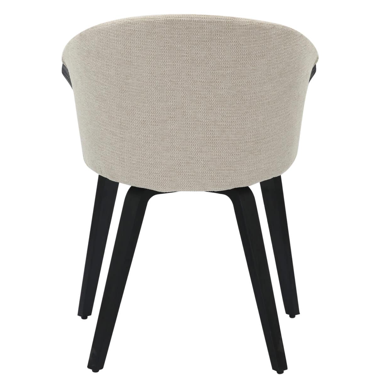 ΚΑΡΕΚΛΑ ΤΡΑΠΕΖΑΡΙΑΣ JESPER HM9977.02 ΣΚΕΛΕΤΟΣ Κ.Π. ΜΑΥΡΟ-ΕΚΡΟΥ ΥΦΑΣΜΑ 61x54x74Υεκ - Image 6