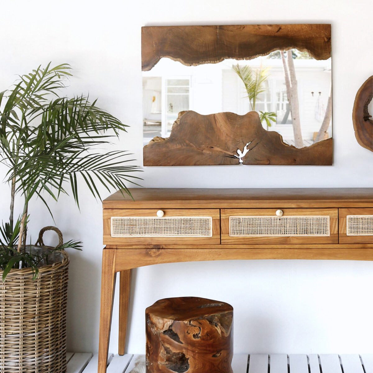 ΚΑΘΡΕΠΤΗΣ HM9364 ΑΠΟ ΜΑΣΙΦ ΞΥΛΟ ΤEAK ΦΥΣΙΚΟ 100X75YΕΚ. - Image 3