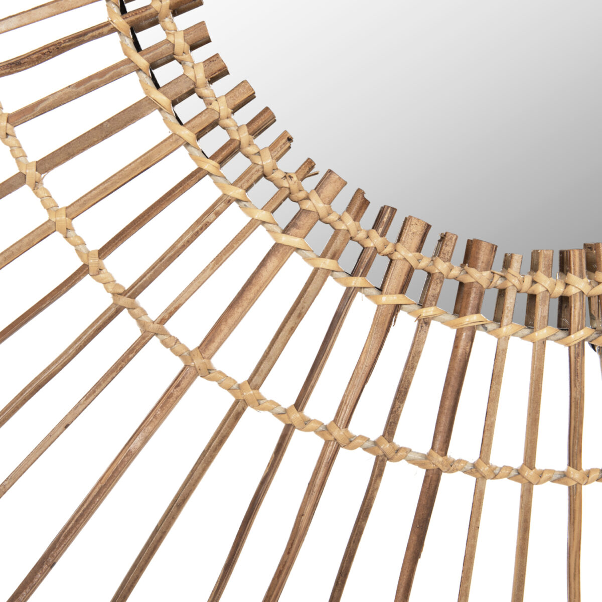 ΚΑΘΡΕΠΤΗΣ ΣΤΡΟΓΓΥΛΟΣ ΜΕ ΠΛΑΙΣΙΟ ΑΠΟ STICKS ΚΟΚΟΦΟΙΝΙΚΑ ΣΕ ΧΡΩΜΑ ΦΥΣΙΚΟ Φ85 εκ.HM7733 - Image 5