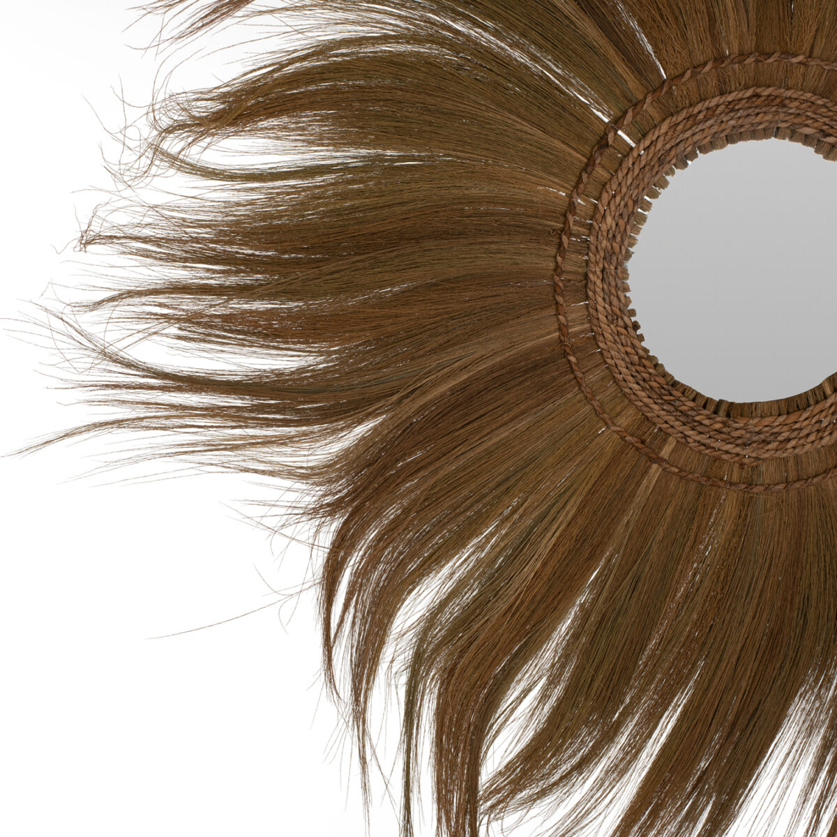 ΚΑΘΡΕΠΤΗΣ ΣΤΡΟΓΓΥΛΟΣ ΜΕ ΠΛΑΙΣΙΟ ΦΛΟΙΟ ΜΠΑΝΑΝΑΣ ΣΕ ΧΡΩΜΑ ΦΥΣΙΚΟ 100x4x100 ΕΚ.HM7735 - Image 3