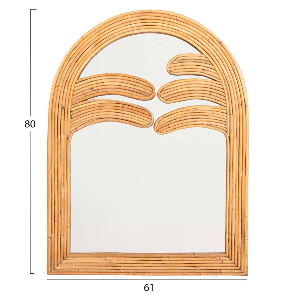 ΚΑΘΡΕΠΤΗΣ ΤΟΙΧΟΥ REFLECT HM4366 ΦΥΣΙΚΟ RATTAN 61x5x80Υεκ. - Image 2