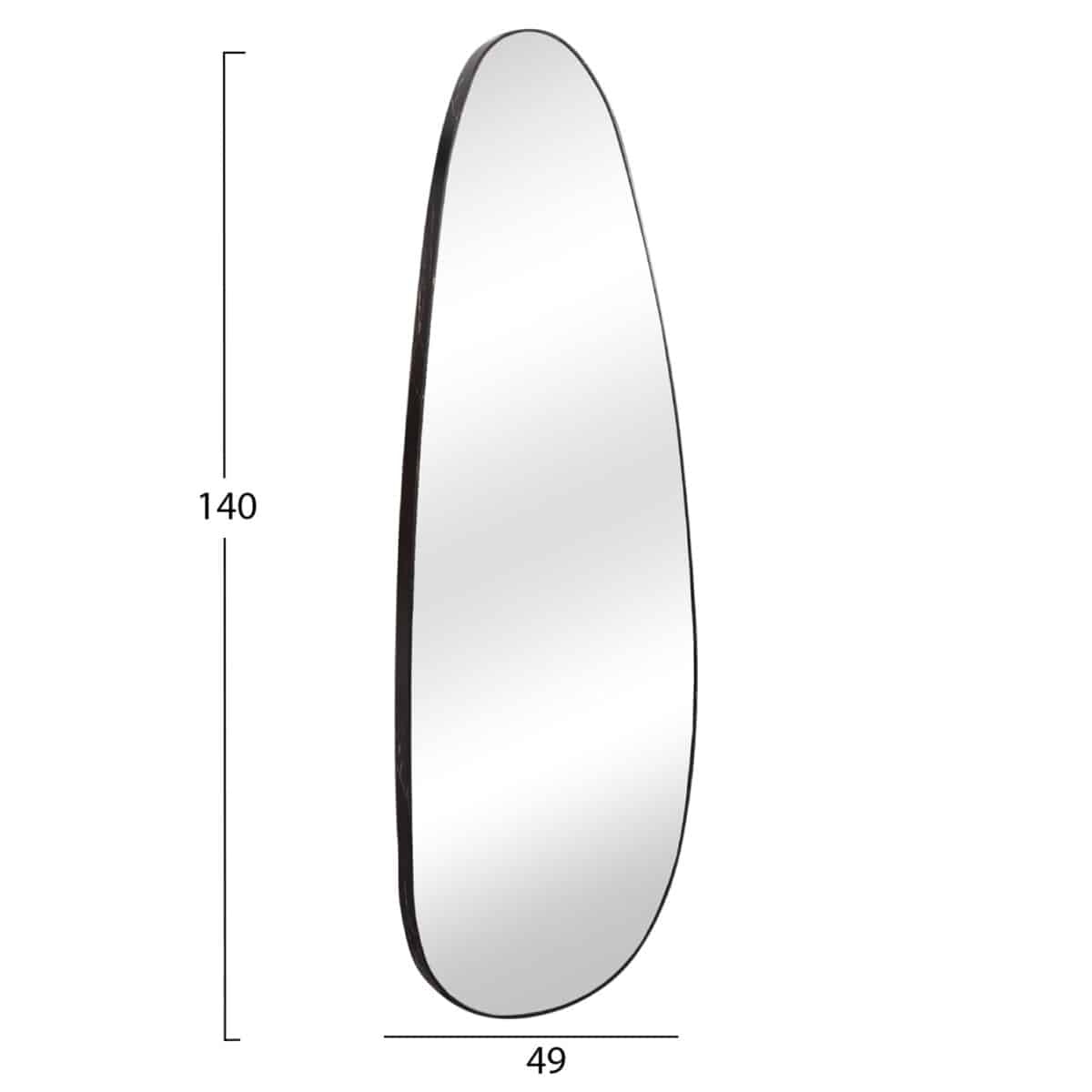 ΚΑΘΡΕΠΤΗΣ ΤΟΙΧΟΥ CRITHER HM4486.01 ΜΕ ΠΛΑΙΣΙΟ MDF ΣΕ BLACK MARBLE ΧΡΩΜΑ 49x140Υεκ. - Image 2