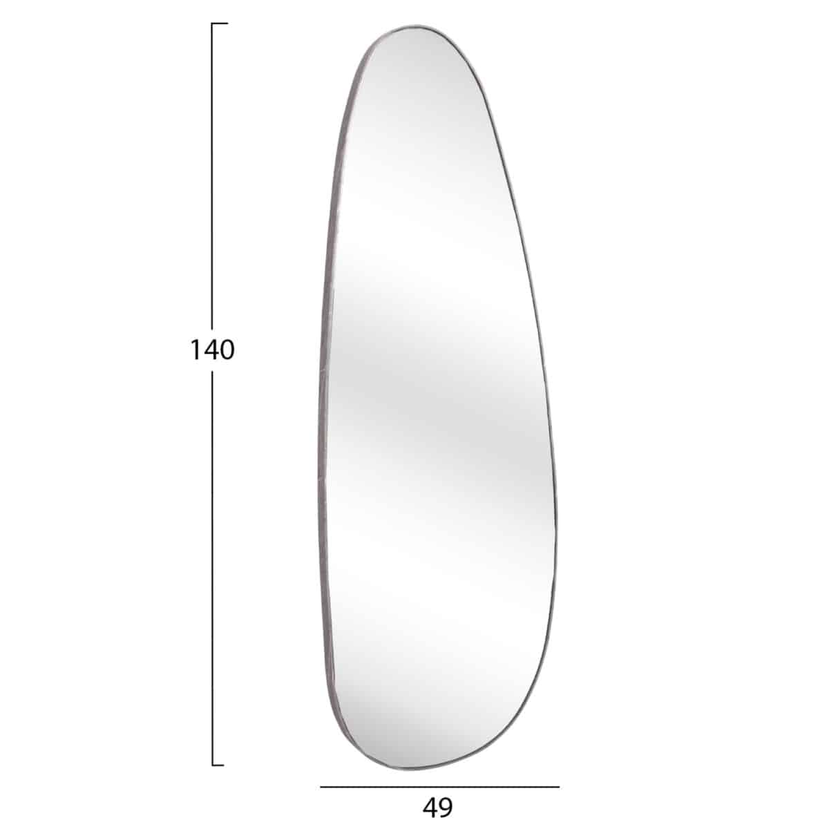 ΚΑΘΡΕΠΤΗΣ ΤΟΙΧΟΥ CRITHER HM4486.02 ΜΕ ΠΛΑΙΣΙΟ MDF ΣΕ GREY MARBLE ΧΡΩΜΑ 49x140Υεκ. - Image 2