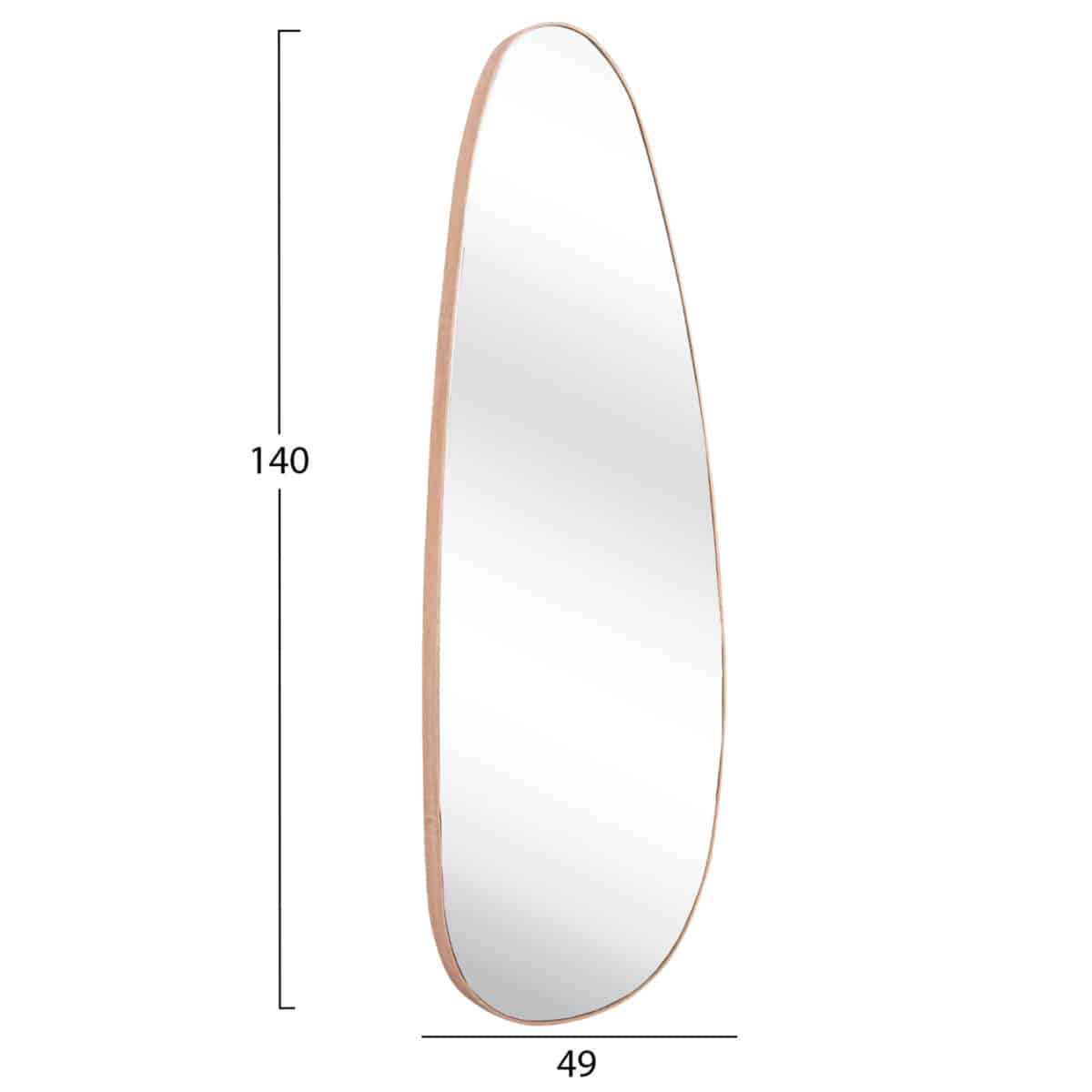 ΚΑΘΡΕΠΤΗΣ ΤΟΙΧΟΥ CRITHER HM4486.03 ΜΕ ΠΛΑΙΣΙΟ MDF ΦΥΣΙΚΟ ΧΡΩΜΑ ΞΥΛΟΥ 49x140Υεκ. - Image 2