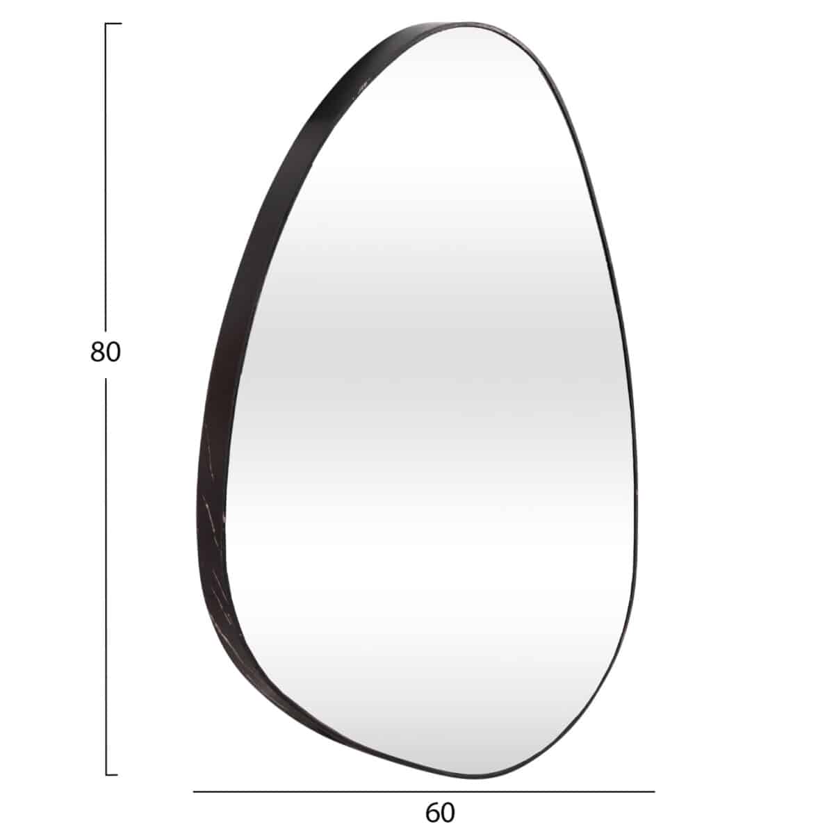 ΚΑΘΡΕΠΤΗΣ ΤΟΙΧΟΥ IRREGU HM4487.01 ΜΕ ΠΛΑΙΣΙΟ MDF ΣΕ BLACK MARBLE ΧΡΩΜΑ 60x80Υεκ. - Image 2