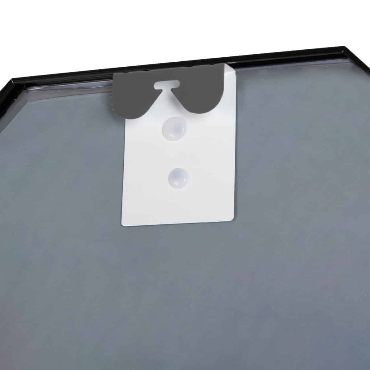 ΚΑΘΡΕΠΤΗΣ ΤΟΙΧΟΥ HM9583.01 ΟΚΤΑΓΩΝΟΣ ΣΚΕΛΕΤΟΣ ΑΛΟΥΜΙΝΙΟΥ ΜΑΥΡΟ 55,5x2,5x55,5Υεκ. - Image 5