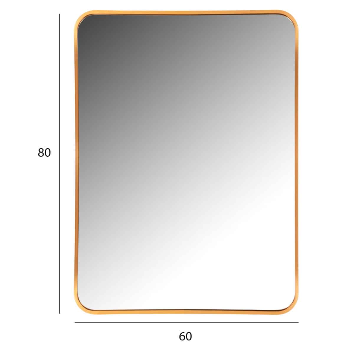 ΚΑΘΡΕΠΤΗΣ ΤΟΙΧΟΥ HM9584.30 ΣΚΕΛΕΤΟΣ ΑΛΟΥΜΙΝΙΟΥ ΧΡΥΣΟΣ 60x3x80Υεκ. - Image 2