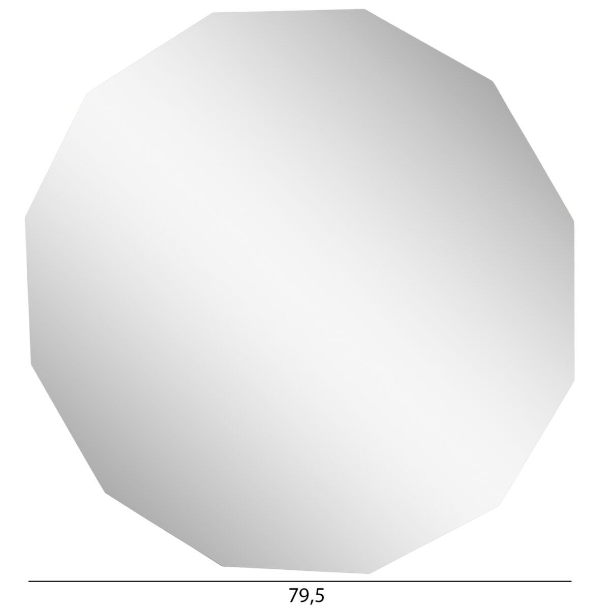 ΚΑΘΡΕΠΤΗΣ ΤΟΙΧΟΥ ΠΟΛΥΓΩΝΙΚΟΣ CANE HM4494 ΧΩΡΙΣ ΠΛΑΙΣΙΟ Φ79,5εκ. - Image 2