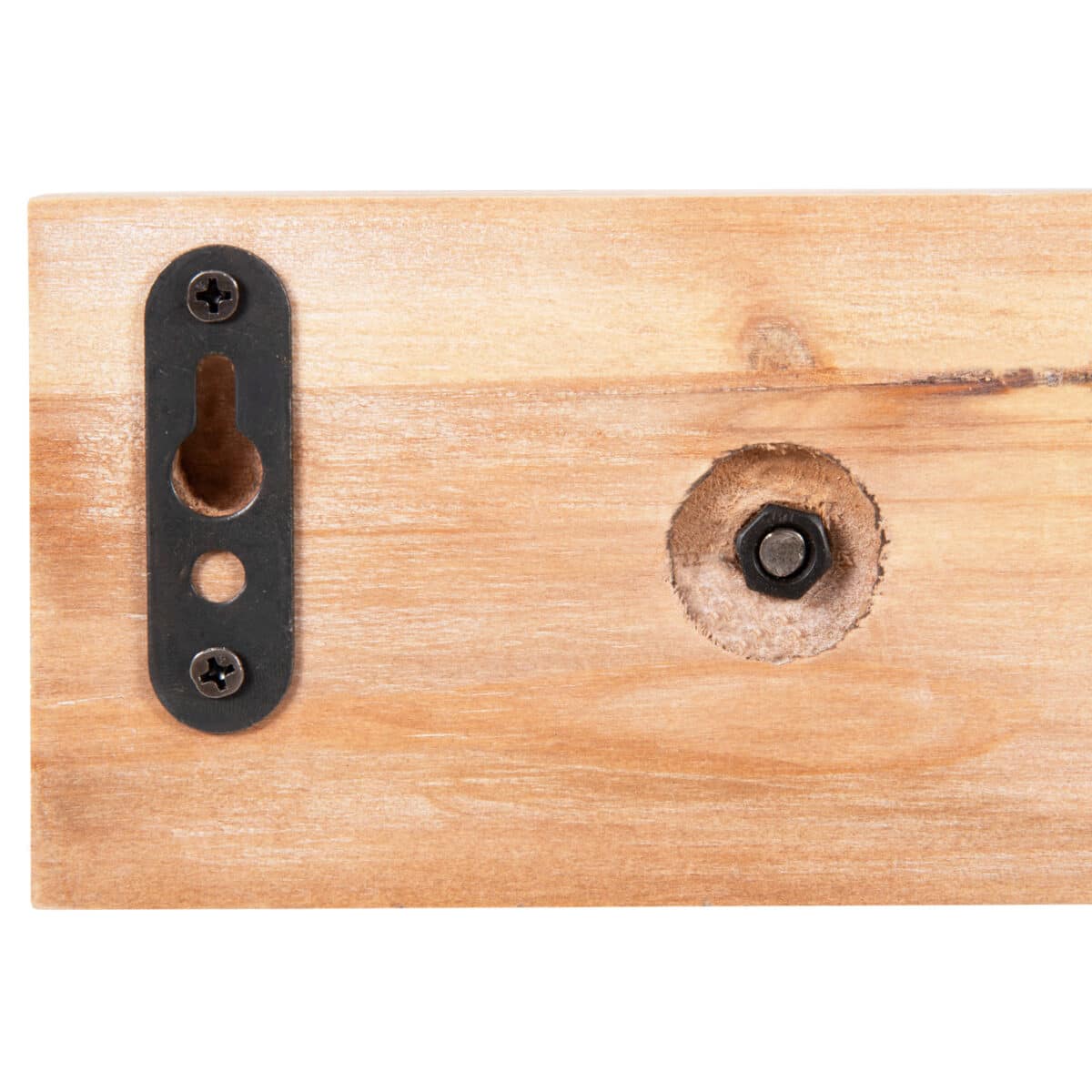 ΚΑΘΡΕΠΤΗΣ ΤΟΙΧΟΥ ΣΤΡΟΓΓΥΛΟΣ SCUTTLE HM4222 FIR WOOD&MDF-BLACK METAL 80x6,5x30,5Υεκ. - Image 7