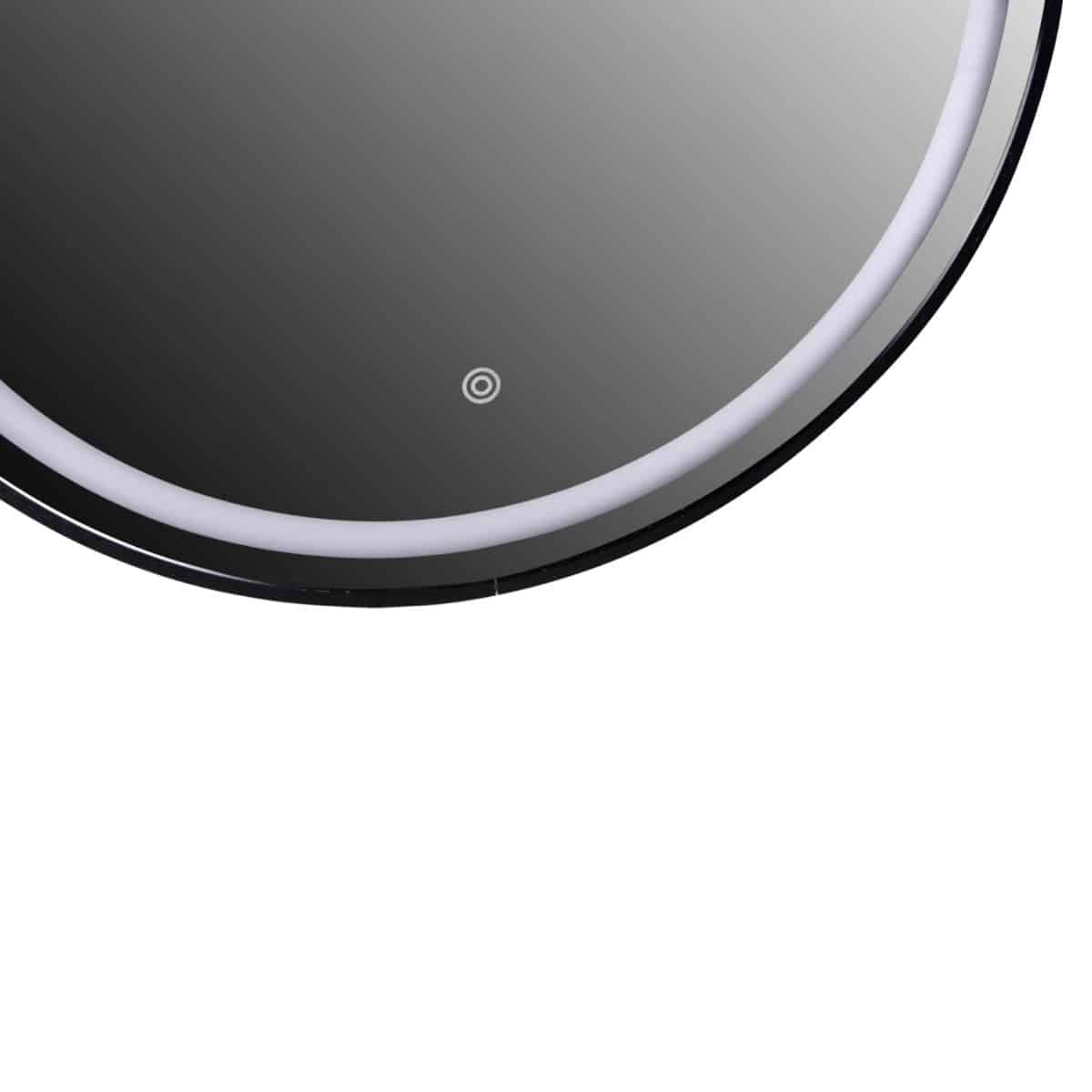 ΚΑΘΡΕΠΤΗΣ ΤΟΙΧΟΥ ΣΤΡΟΓΓΥΛΟΣ HM9579.01 ΑΛΟΥΜΙΝΙΟ ΣΕ ΜΑΥΡΟ-ΦΩΤΙΣΜΟΣ LED Φ60x3εκ. - Image 5