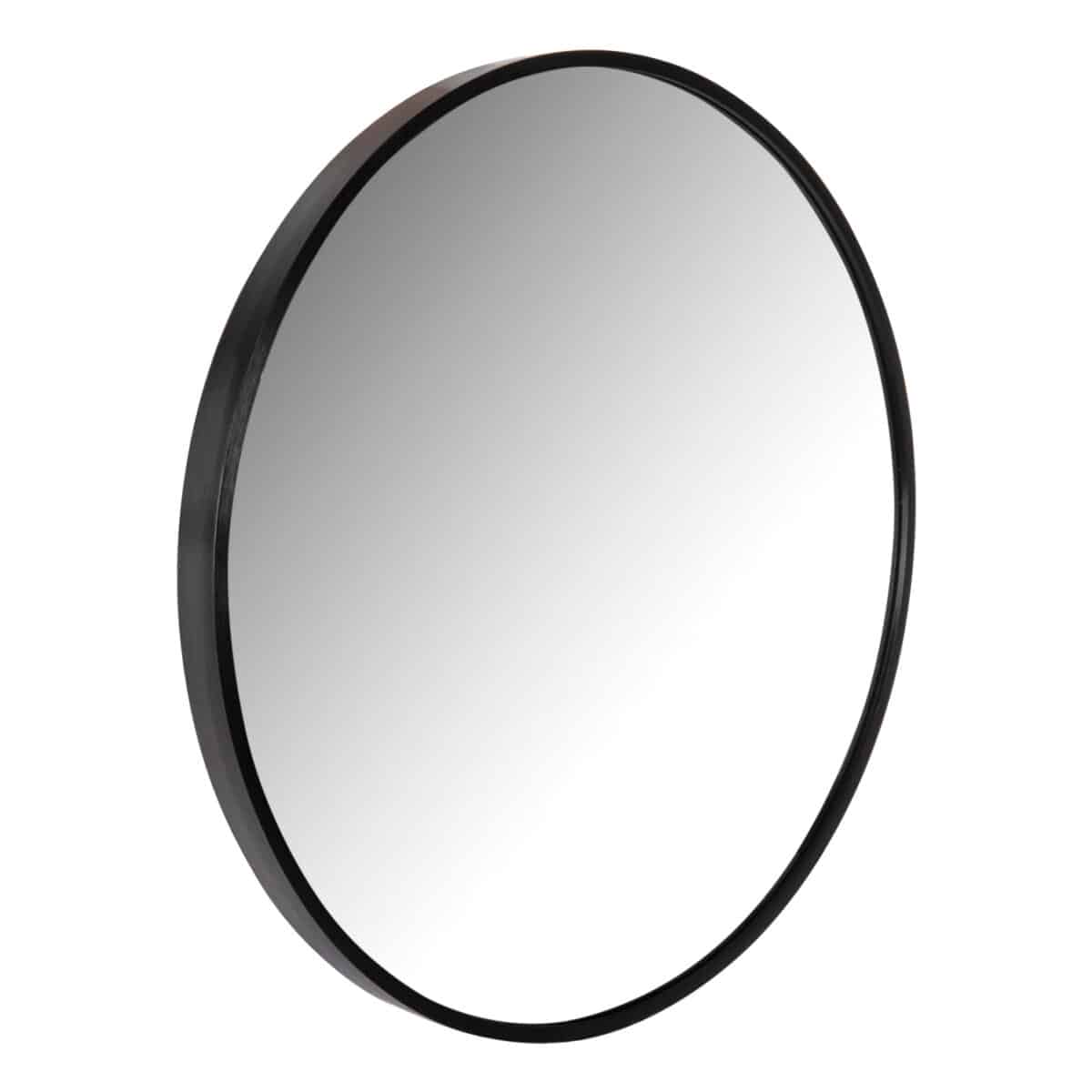 ΚΑΘΡΕΠΤΗΣ ΤΟΙΧΟΥ ΣΤΡΟΓΓΥΛΟΣ HM9582.01 ΣΚΕΛΕΤΟΣ ΑΛΟΥΜΙΝΙΟΥ ΣΕ ΜΑΥΡΟ ΧΡΩΜΑ Φ50x3 εκ. - Image 2