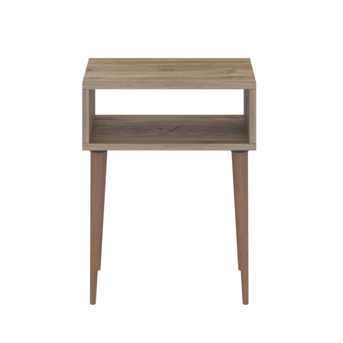 ΚΟΜΟΔΙΝΟ TODD HM18183.04 ΜΕΛΑΜΙΝΗ ΟΑΚ-ΠΟΔΙΑ ΦΥΣΙΚΟ 45x30x58Υεκ. - Image 2