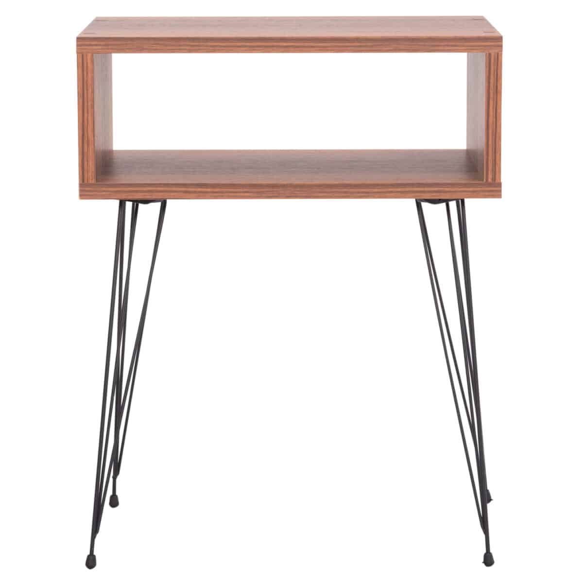 ΚΟΜΟΔΙΝΟ TODD HM18184.05 ΜΕΛΑΜΙΝΗ ΣΕ ΚΑΡΥΔΙ-ΜΕΤΑΛ.ΜΑΥΡΑ ΠΟΔΙΑ 45.5x29.5x58.5Υεκ. - Image 3