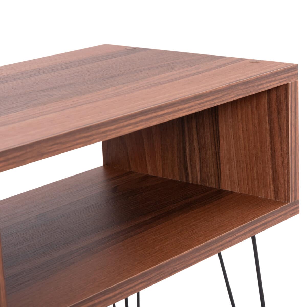 ΚΟΜΟΔΙΝΟ TODD HM18184.05 ΜΕΛΑΜΙΝΗ ΣΕ ΚΑΡΥΔΙ-ΜΕΤΑΛ.ΜΑΥΡΑ ΠΟΔΙΑ 45.5x29.5x58.5Υεκ. - Image 5