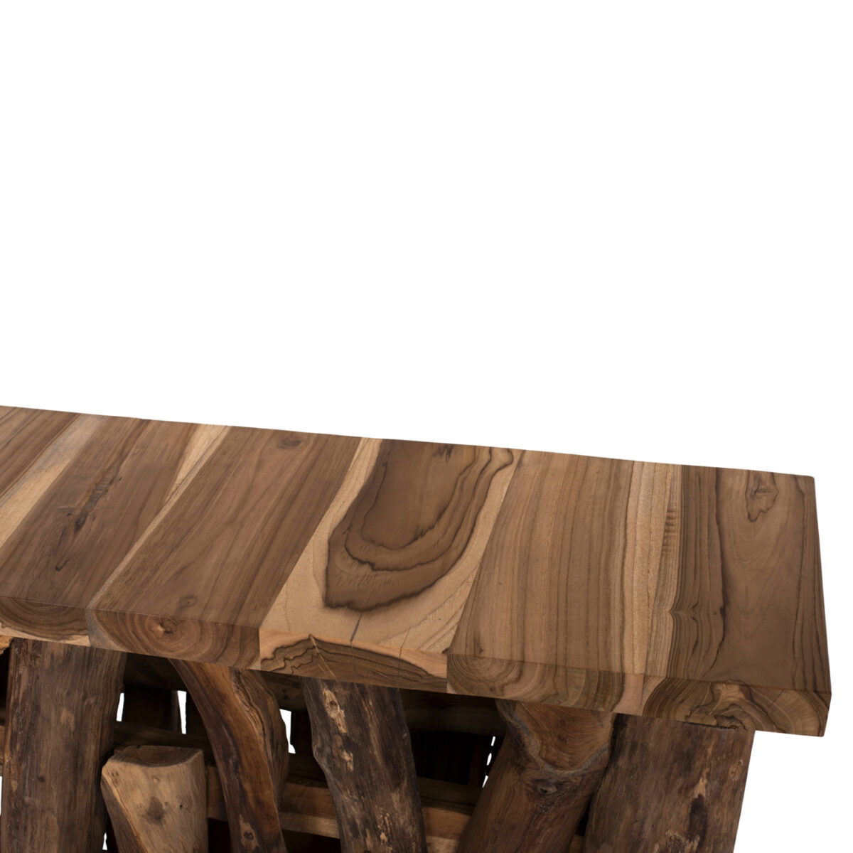 ΚΟΝΣΟΛΑ HM9336 ΑΠΟ ΜΑΣΙΦ ΞΥΛΟ ΤEAK ΦΥΣΙΚΟ 100X35X75Y εκ. - Image 4