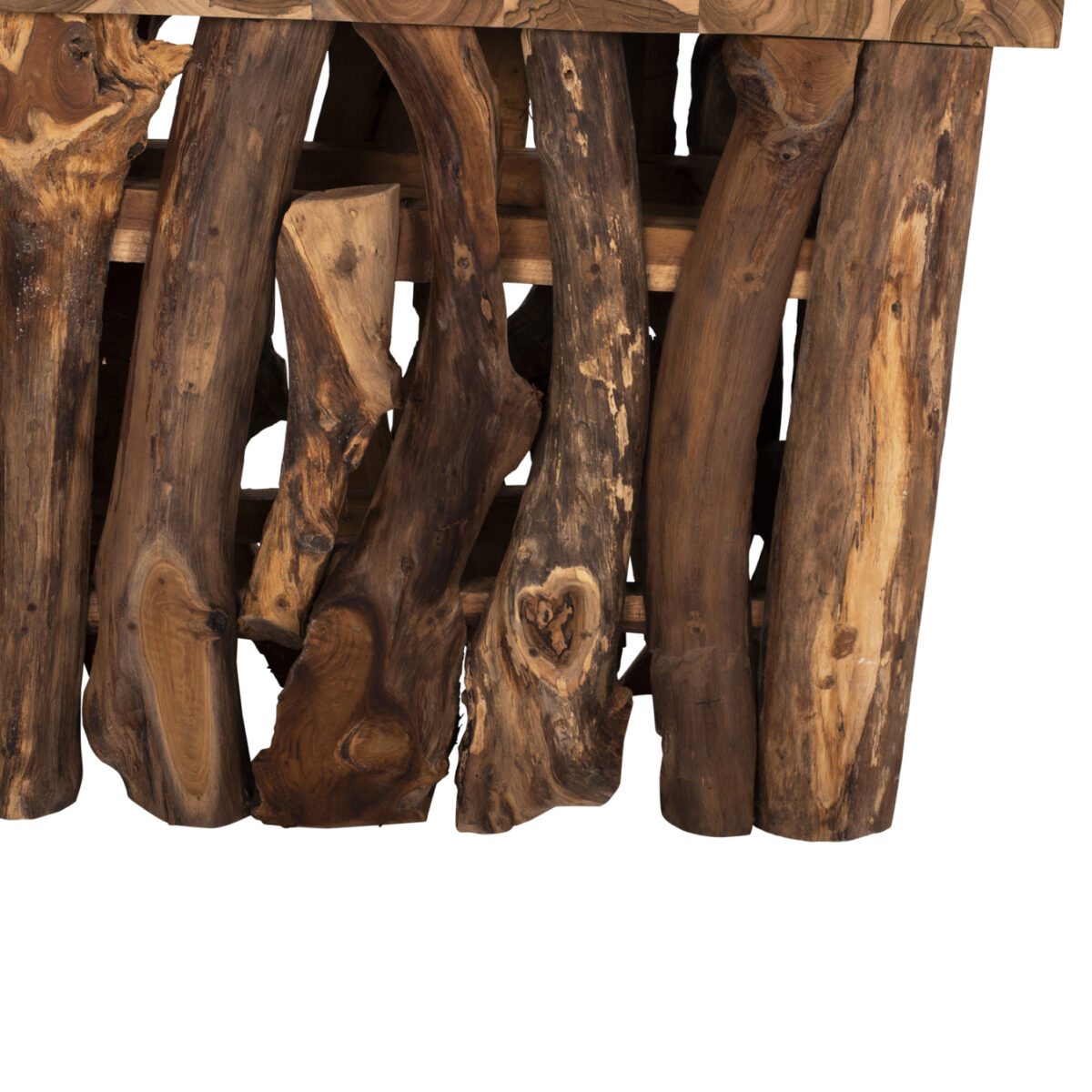 ΚΟΝΣΟΛΑ HM9336 ΑΠΟ ΜΑΣΙΦ ΞΥΛΟ ΤEAK ΦΥΣΙΚΟ 100X35X75Y εκ. - Image 5