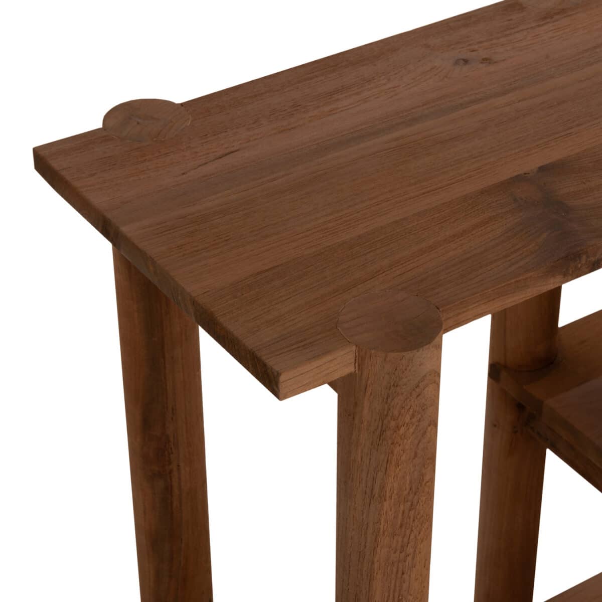 ΚΟΝΣΟΛΑ KUTAI HM9638 ΑΝΑΚΥΚΛΩΜΕΝΟ ΞΥΛΟ ΤΕΑΚ ΣΕ ΦΥΣΙΚΟ RUSTIC 120x35x80Yεκ. - Image 5