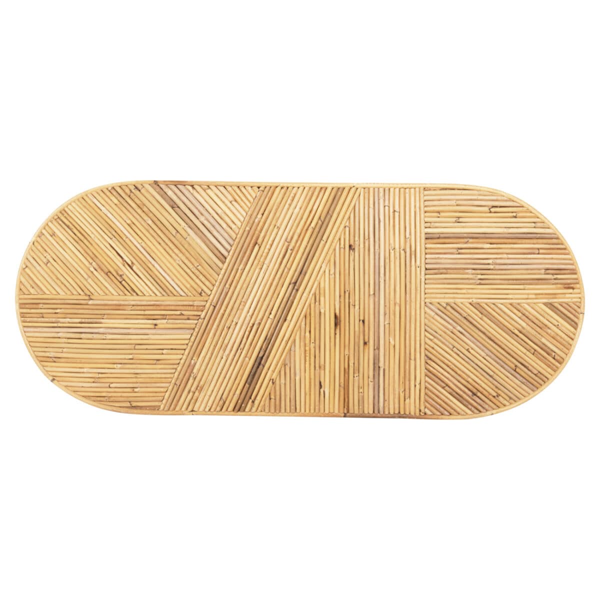 ΚΟΝΣΟΛΑ ΟΒΑΛ GATSBY HM9871 ΦΥΣΙΚΟ RATTAN ΣΕ ΦΥΣΙΚΟ ΧΡΩΜΑ 110x45x74,5Υεκ. - Image 9