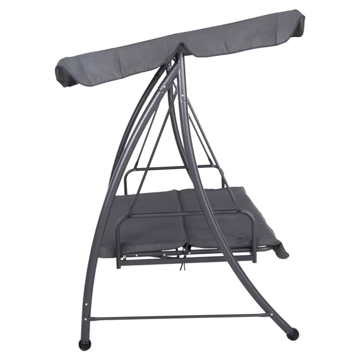 ΚΟΥΝΙΑ-ΚΡΕΒΑΤΙ 3ΘΕΣΙΑ ΜΕ ΣΚΙΑΣΤΡΟ LIKID HM5980.01 ΜΕΤΑΛΛΟ&ΥΦΑΣΜΑ ΓΚΡΙ 200x120x164Υεκ. - Image 6