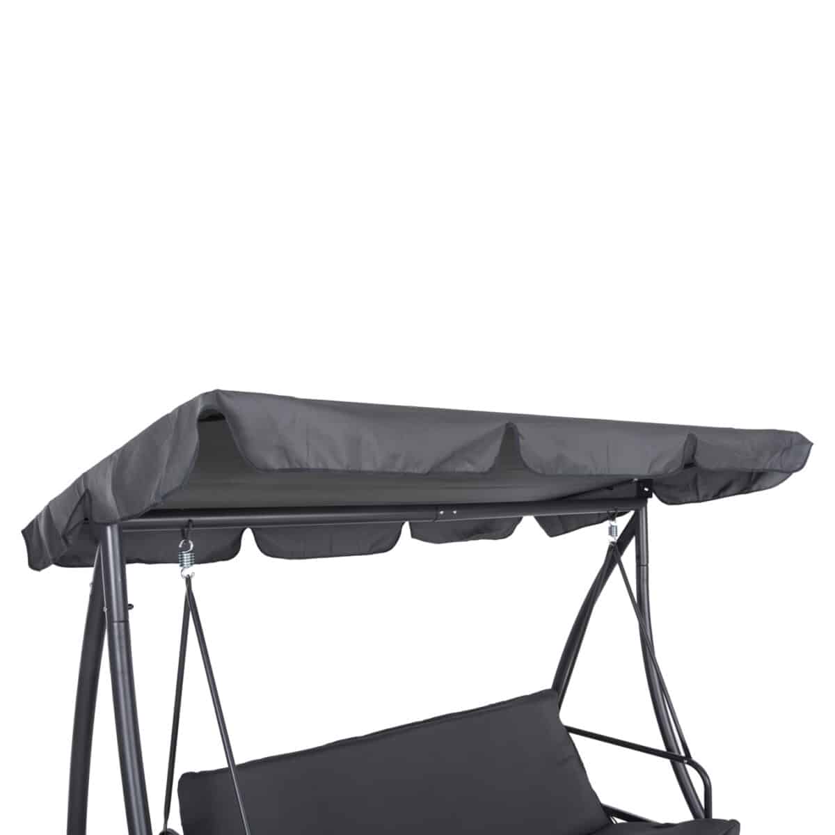 ΚΟΥΝΙΑ-ΚΡΕΒΑΤΙ 3ΘΕΣΙΑ ΜΕ ΣΚΙΑΣΤΡΟ LIKID HM5980.01 ΜΕΤΑΛΛΟ&ΥΦΑΣΜΑ ΓΚΡΙ 200x120x164Υεκ. - Image 8