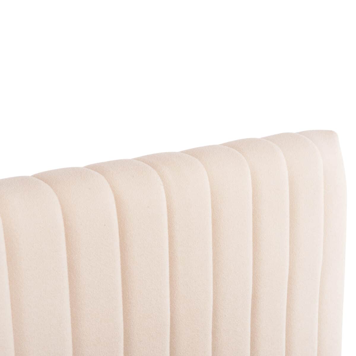 ΚΡEΒΑΤΙ ΔΙΠΛΟ LUTHER HM717 ΜΠΕΖ ΥΦΑΣΜΑ ΓΙΑ ΣΤΡΩΜΑ 160x200εκ. - Image 5