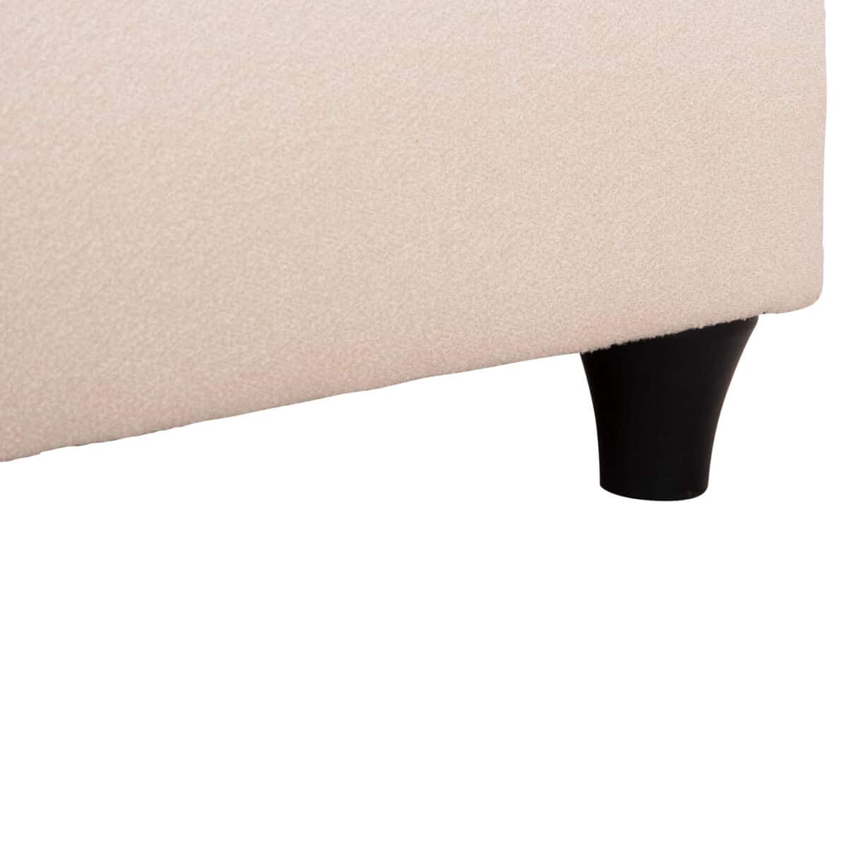 ΚΡEΒΑΤΙ ΔΙΠΛΟ LUTHER HM717 ΜΠΕΖ ΥΦΑΣΜΑ ΓΙΑ ΣΤΡΩΜΑ 160x200εκ. - Image 7