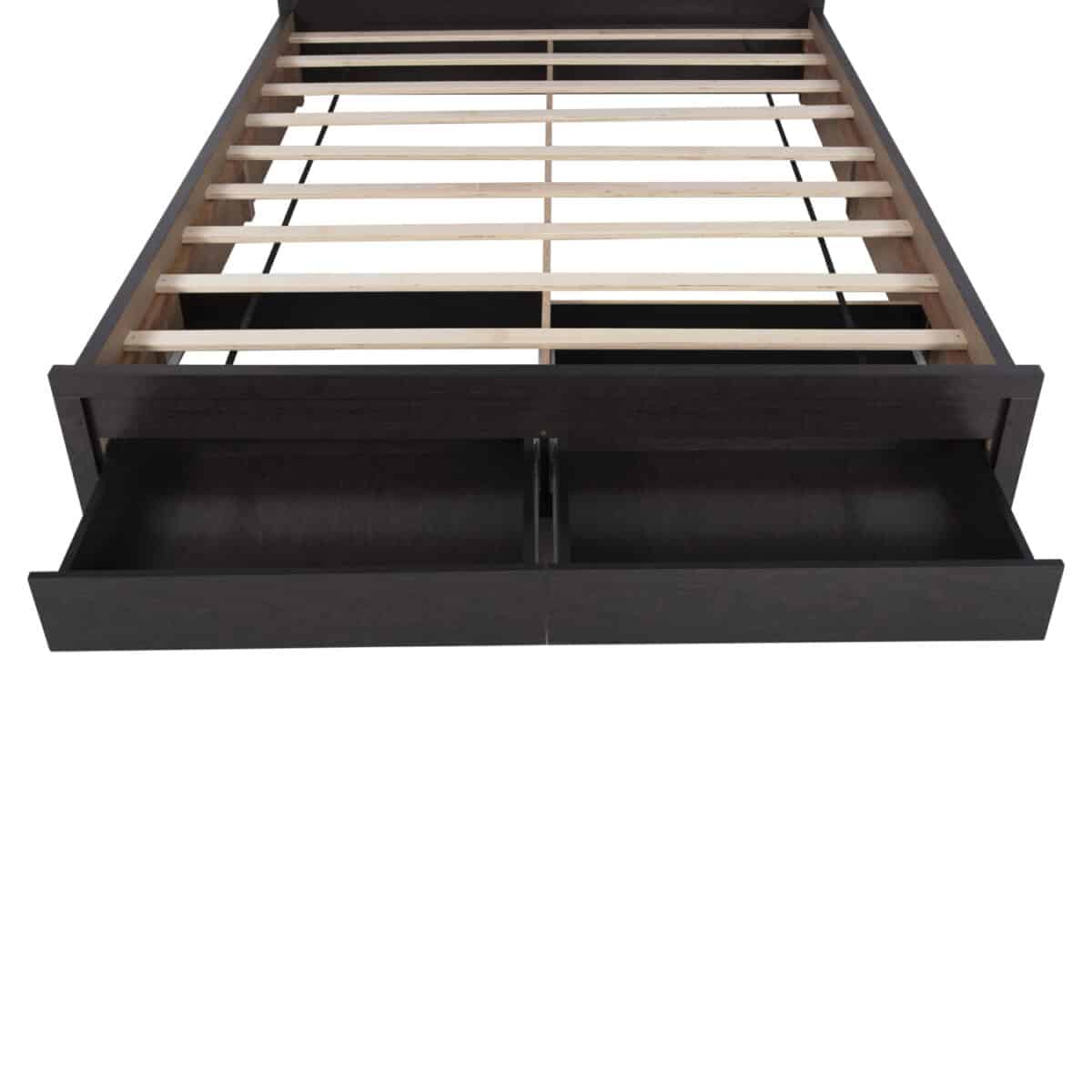 ΚΡΕΒΑΤΙ ΜΕΛΑΜΙΝΗΣ CAPRI HM312.11 ΜΕ 2 ΣΥΡΤΑΡΙΑ ΒΕΓΓΕ ΓΙΑ ΣΤΡΩΜΑ 150x200εκ. - Image 6