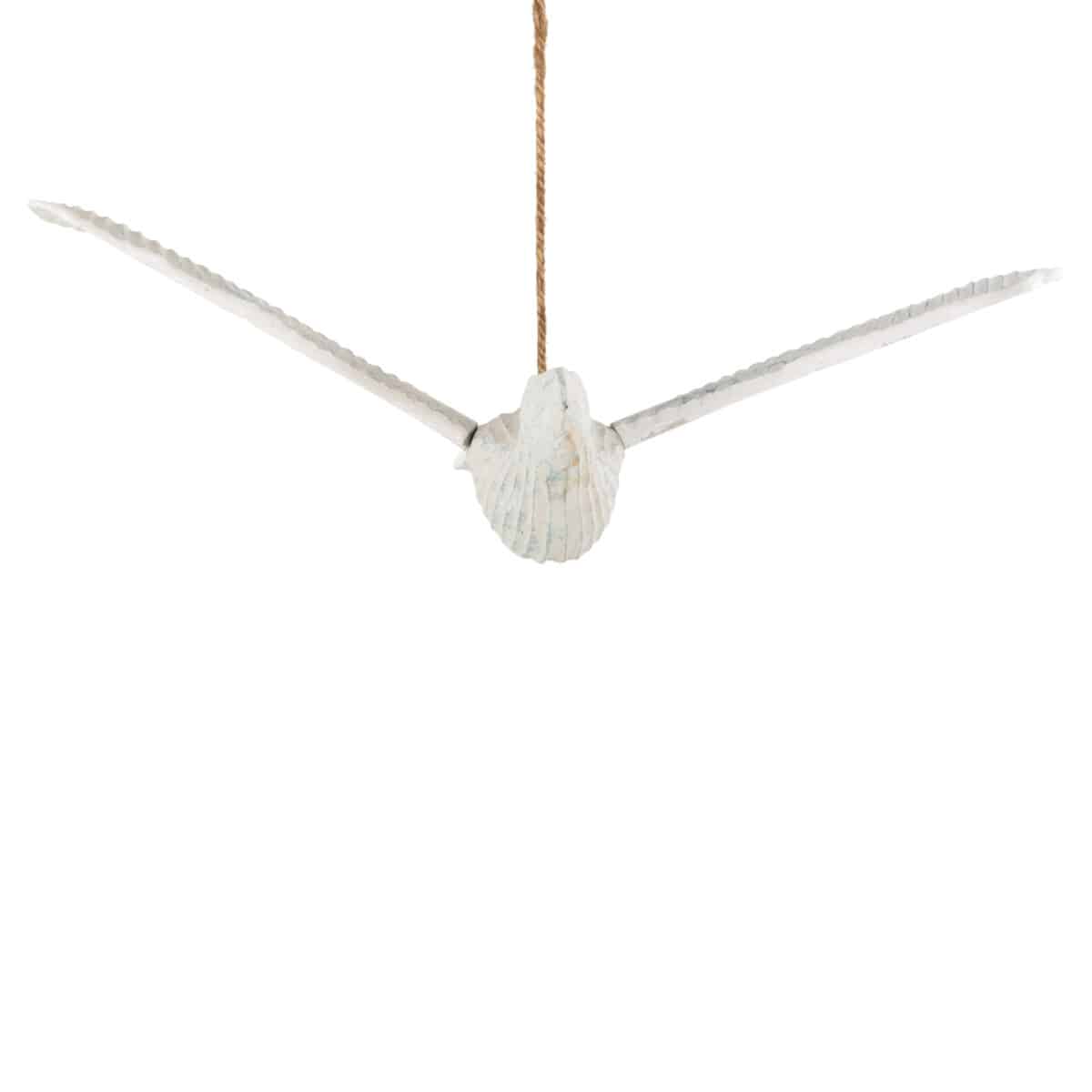 ΚΡΕΜΑΣΤΟ ΔΙAΚΟΣΜΗΤΙΚΟ ΜΕΓΑΛΟΣ ΓΛΑΡΟΣ HM4302 ΞΥΛΟ ΑΛΜΠΑΣΙΑΣ BLUEWASH 93x62x12-100Υ εκ. - Image 3