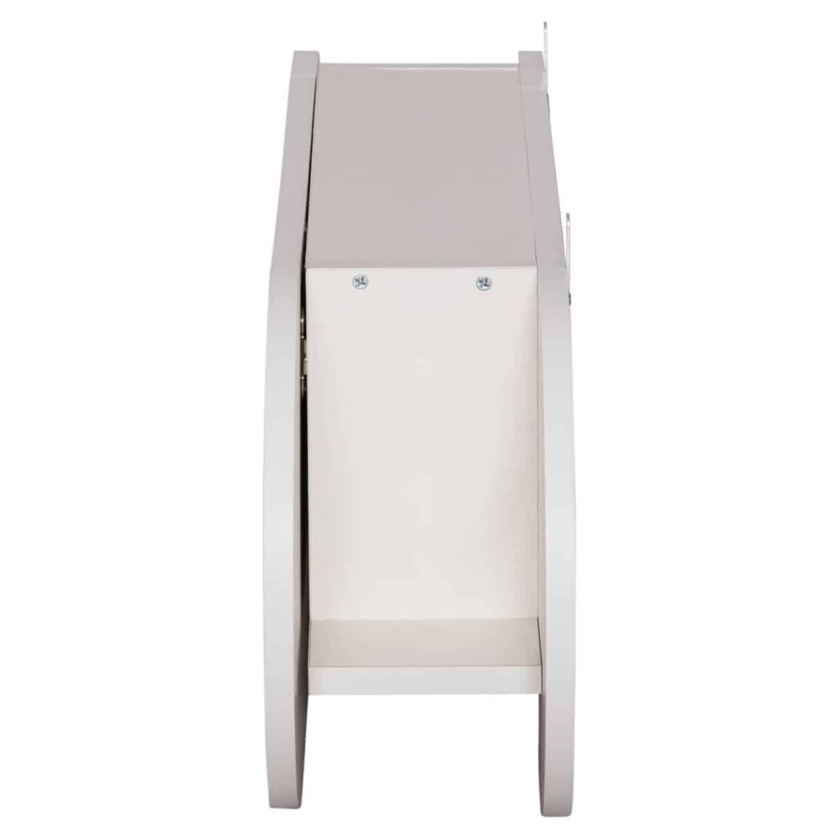 ΚΡΕΜΑΣΤΡΑ ΕΙΣΟΔΟΥ & ΚΛΕΙΣΤΟ ΡΑΦΙ STOR HM18078.01 ΜΕΛΑΜΙΝΗ ΛΕΥΚΗ 84x15.5x28.5Υεκ - Image 4