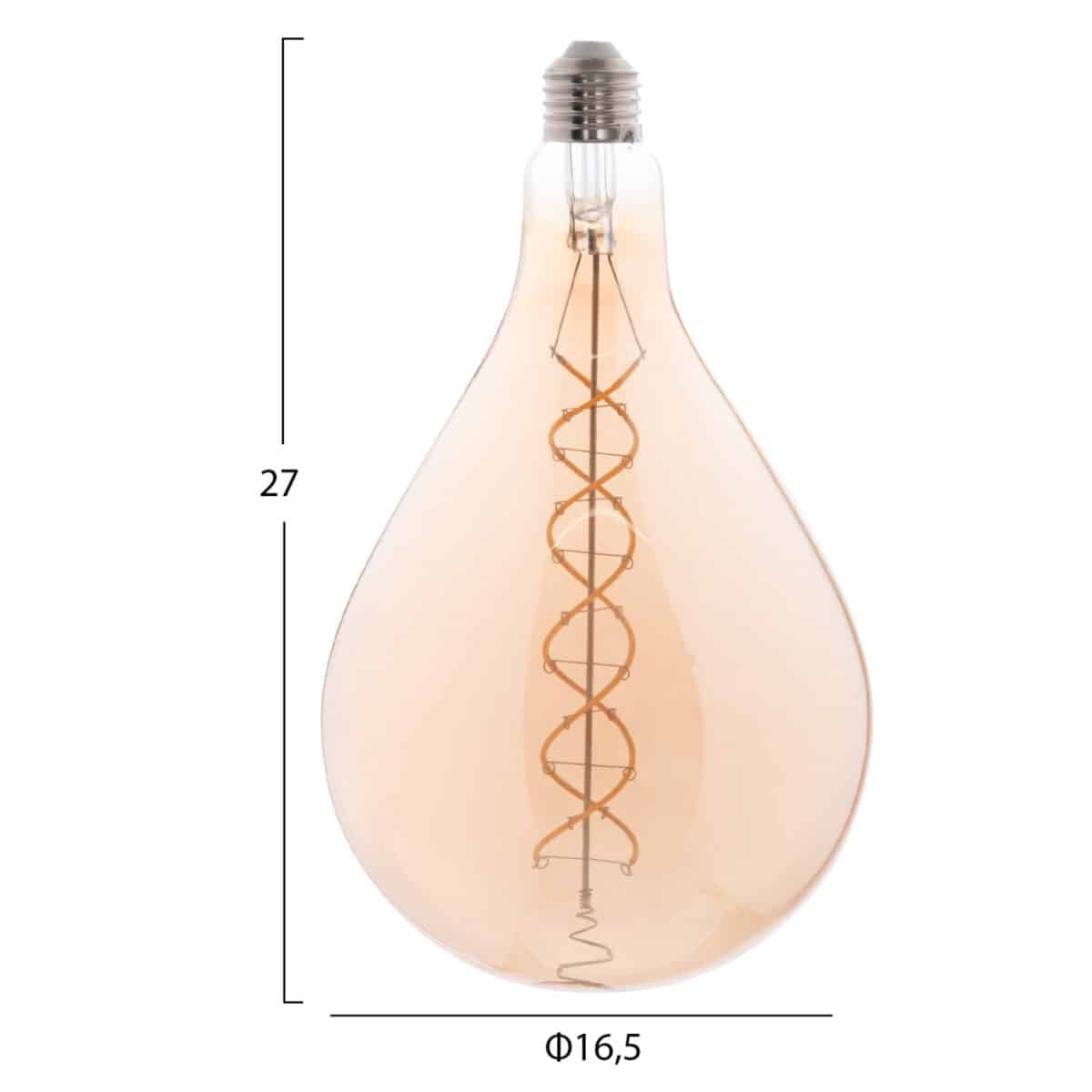 ΛΑΜΠΤΗΡΑΣ LED FILAMENT 8W E27 3000K TEA COLOR DIMMABLE HM4052.02 - Image 2