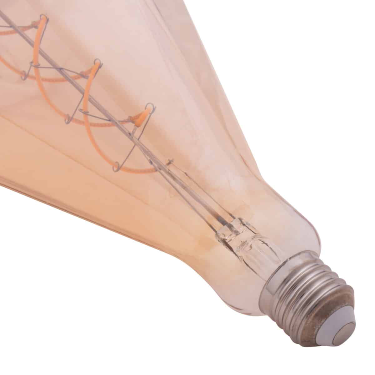 ΛΑΜΠΤΗΡΑΣ LED FILAMENT 8W E27 3000K GOLD COLOR DIMMABLE HM4057 - Image 3