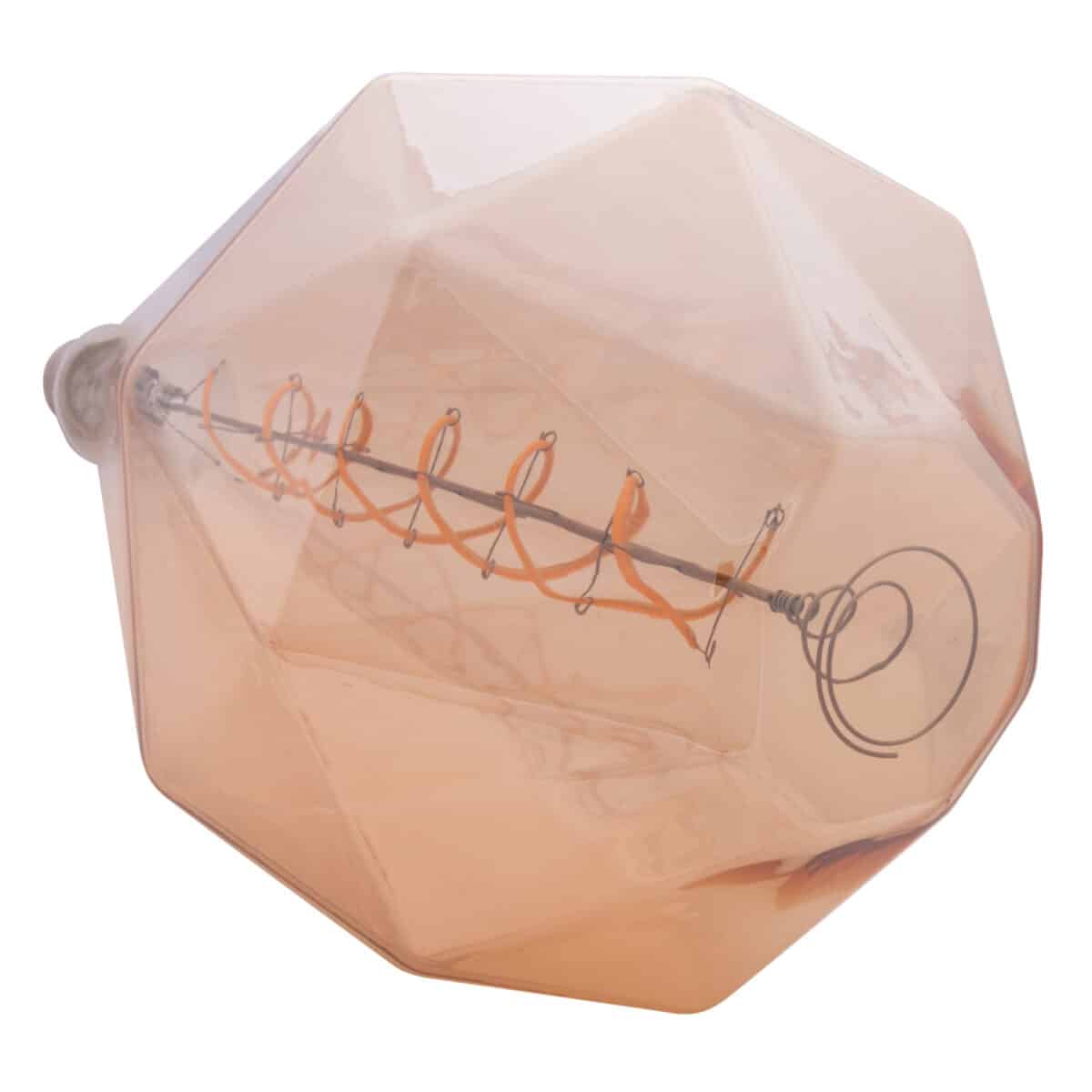 ΛΑΜΠΤΗΡΑΣ LED FILAMENT 8W E27 3000K GOLD COLOR DIMMABLE HM4057 - Image 4