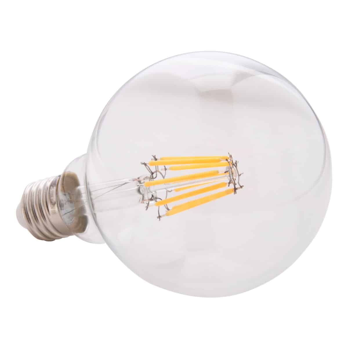 ΛΑΜΠΤΗΡΑΣ GLOBO LED FILAMENT 8W E27 3000K ΔΙΑΦΑΝΟΣ DIMMABLE HM4050.01 - Image 4