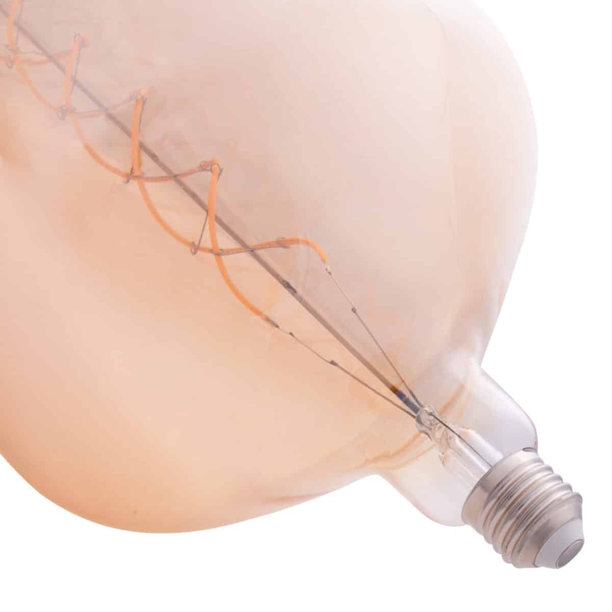 ΛΑΜΠΤΗΡΑΣ LED FILAMENT 8W E27 3000K GOLD COLOR DIMMABLE HM4054.02 - Image 3