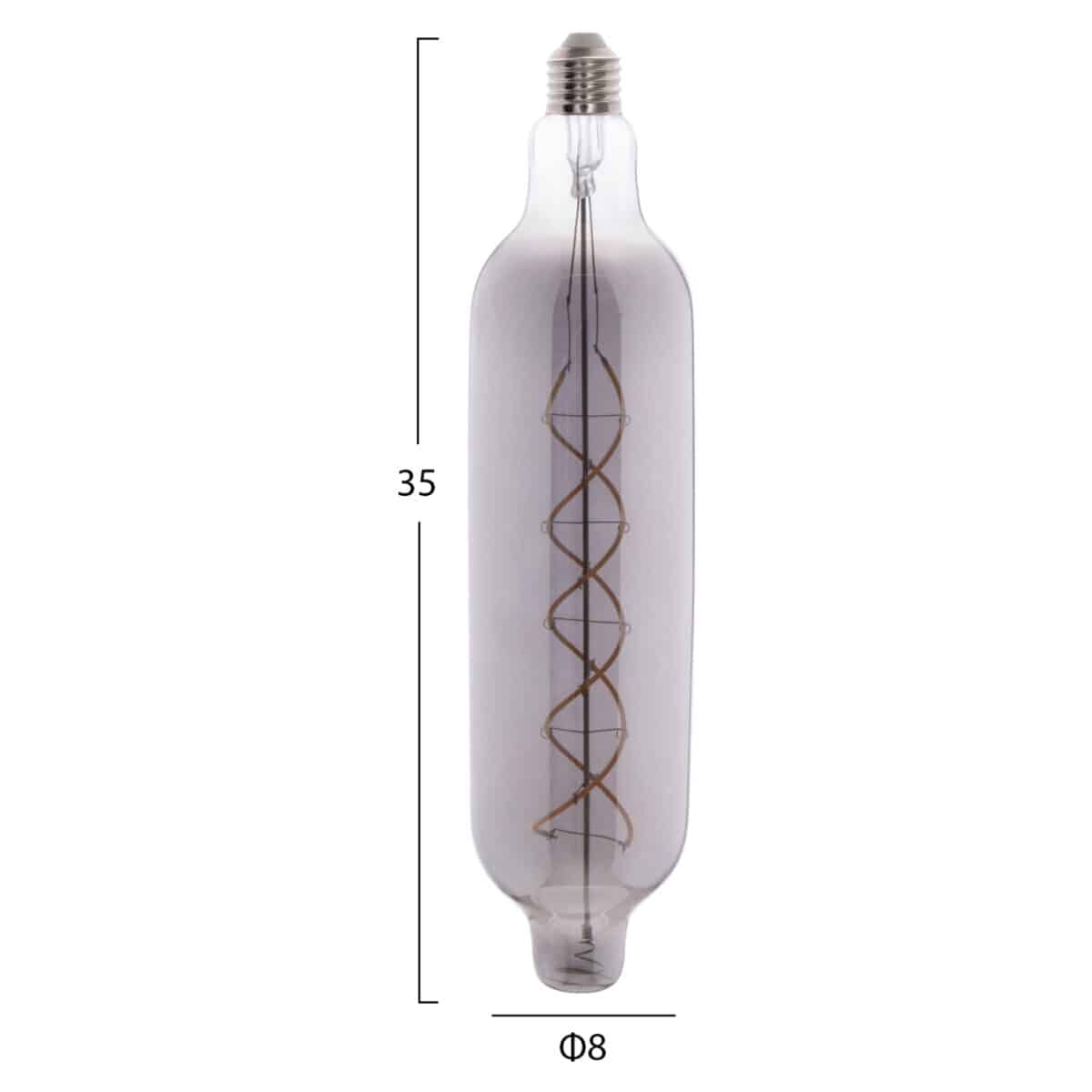 ΛΑΜΠΤΗΡΑΣ JHD-NW7775 LED FILAMENT 8W E27 3000K SMOKE COLOR DIMMABLE  HM4055.03 - Image 2