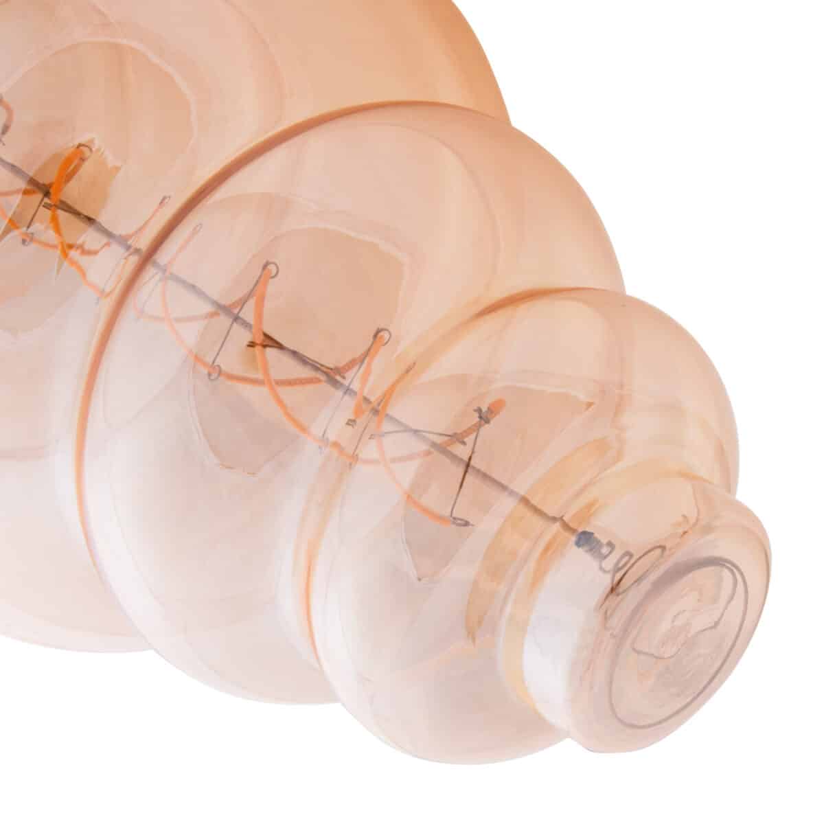 ΛΑΜΠΤΗΡΑΣ LED FILAMENT 8W E27 3000K GOLD COLOR DIMMABLE  HM4056.02 - Image 4